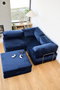 Atelier Del Sofa Kanyon Sofá-Cama Esquinero Azul Marino
